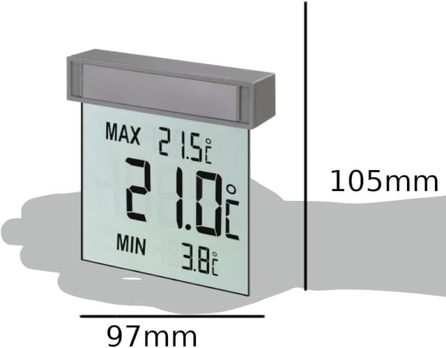 Detalle 2 de TFA Dostmann Vision Fensterthermometer außen 30.1025
