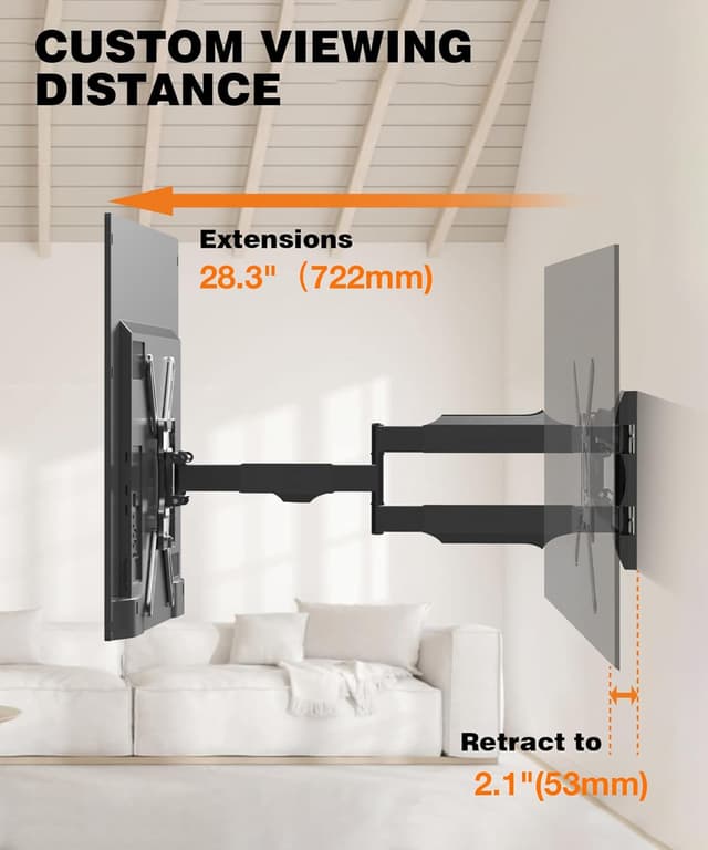 Thumbnail 1 de Soporte Pared TV 32–65 pulgadas Brazo 720 mm Inclinable Giratorio