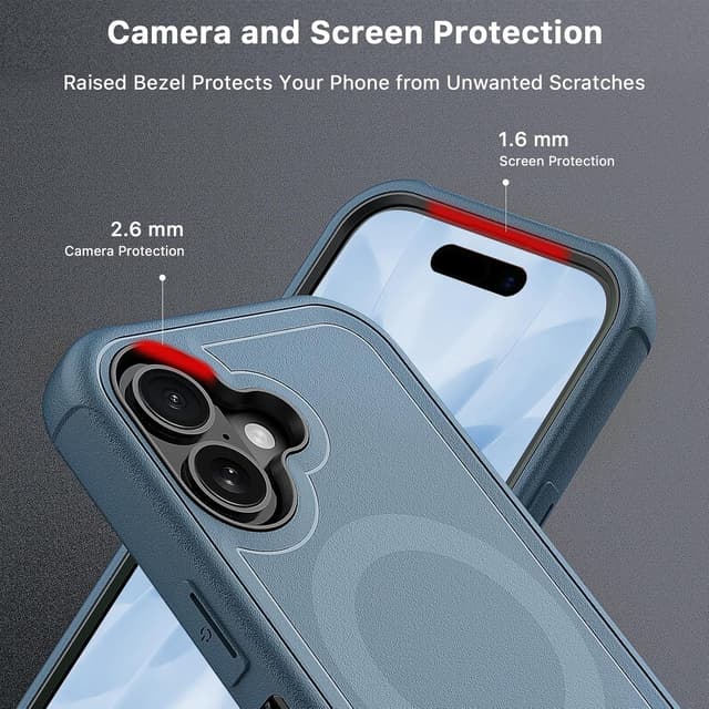 Detalle de M MYBAT PRO Maverick Series Case for iPhone 17 with Belt Clip Holster (MagSafe Compatible)