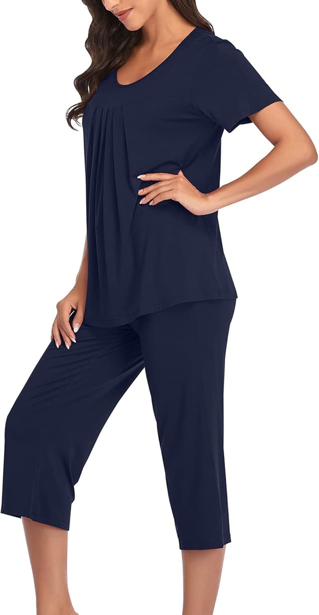 Thumbnail 4 de COLORFULLEAF Womens Pajama Sets summer loungewear with pockets