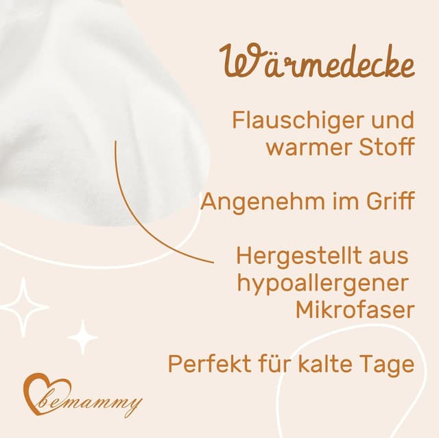 Thumbnail 3 de Be Mammy Manta Caliente Blanco Niño Bebé Concierto Ciervo🦌