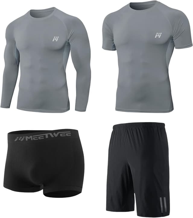 Detalle de Set compressione sportiva uomo 4 pezzi