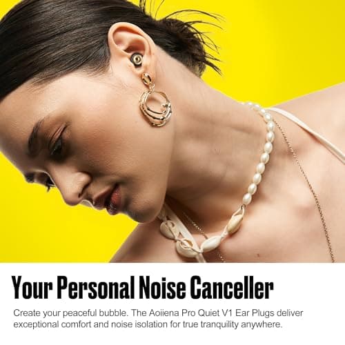 Detalle 2 de Aoiiena Pro-Comodidad Tapones para los oídos con filtro metálico y reducción de 46 dB (XS–L)