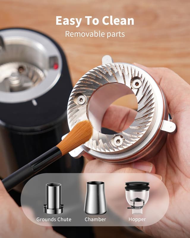 Thumbnail 6 de SHARDOR Professional 64mm Burr Coffee Grinder — 100 settings