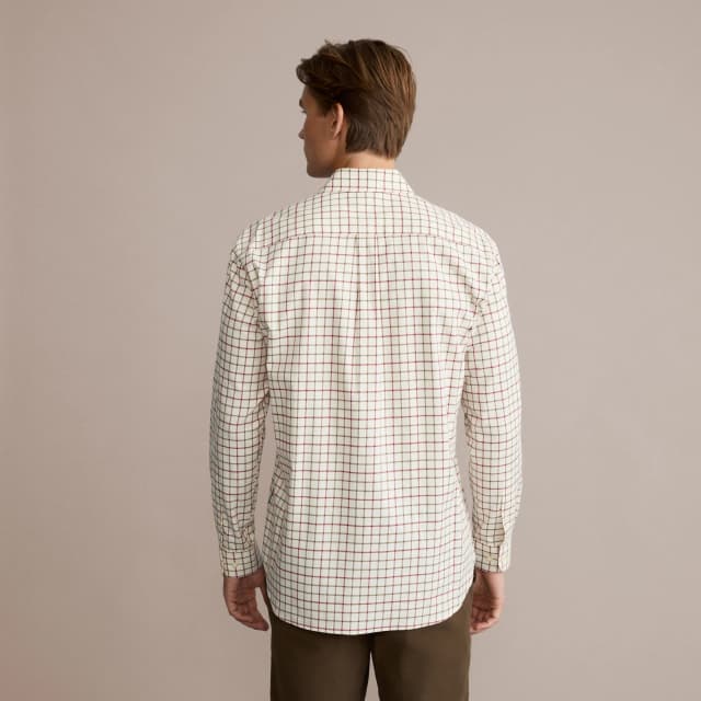 Detalle 2 de Verhunt Camisa de cuadros fondo beige