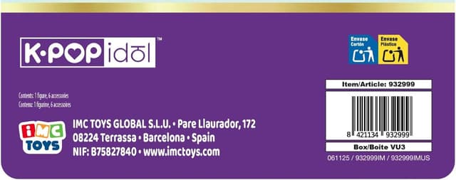 Thumbnail 6 de K-POP IDOL Nari bambola con stile K-Pop, capelli lavanda e 3 accessori per outfit (3+)