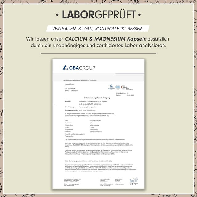 Thumbnail 4 de Calcium & Magnesium 180 Kapseln hochdosiert — 800 mg Calcium + 400 mg Magnesium 💊