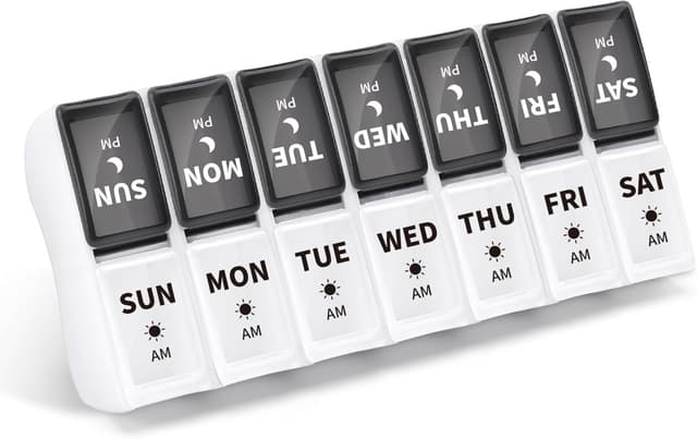 Detalle de Opret Weekly Pill Organiser 14 compartments 💊