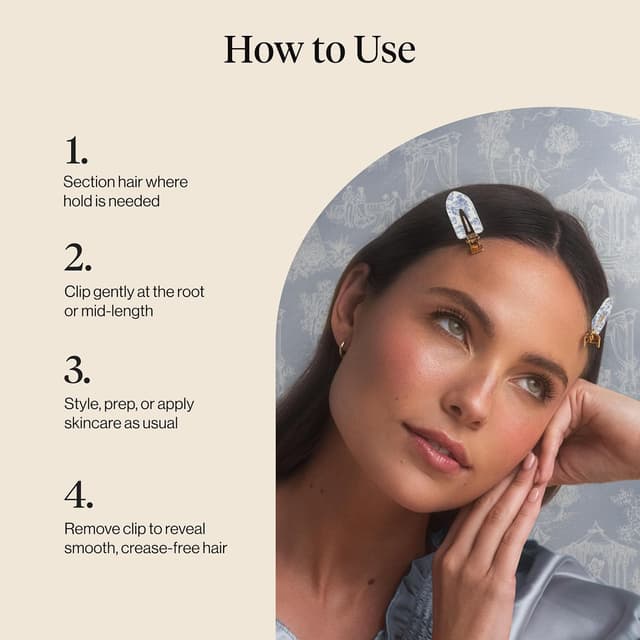 Thumbnail 5 de Bridgerton x Kitsch Creaseless Hair Clips 4pc