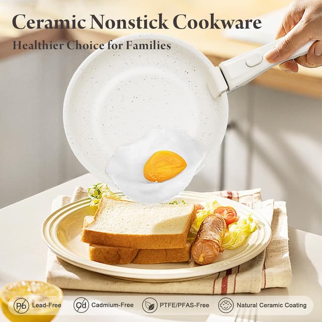 Thumbnail 4 de Bazova 22-Piece Ceramic Cookware Set