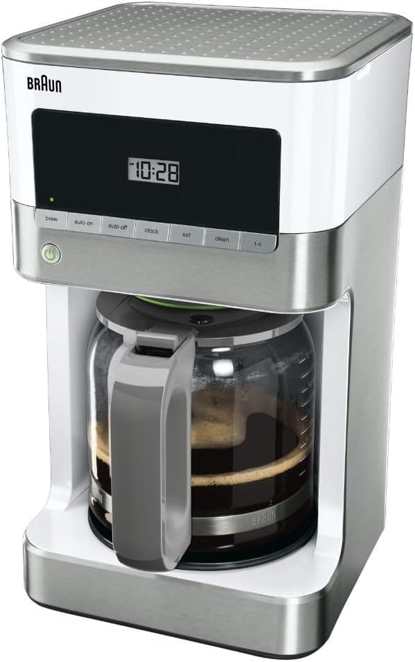 Detalle de Braun BrewSense KF6050WH Drip Coffee Maker (White)