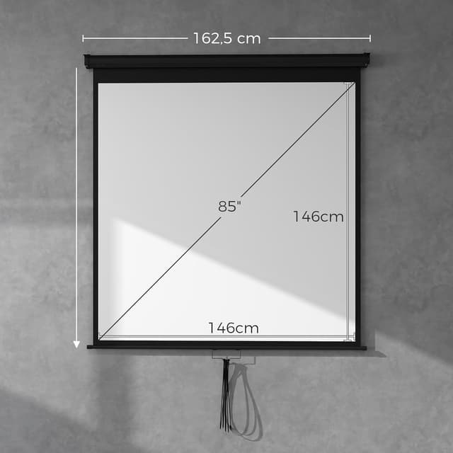 Thumbnail 6 de HOMCOM Écran de projection 85 pouces 4K