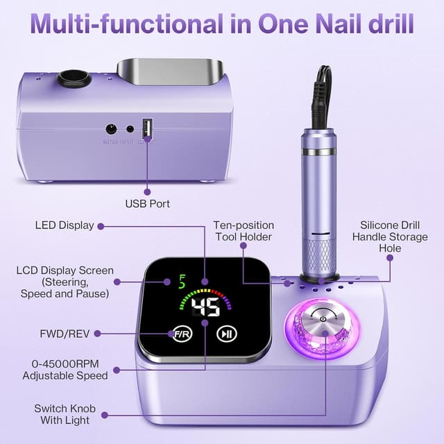 Detalle de Urbuti Nagelfräser 45.000 U/min 💅