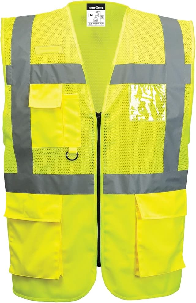 Detalle de Portwest Gilet exécutif maille Madrid C496YERXS (jaune) Taille XS