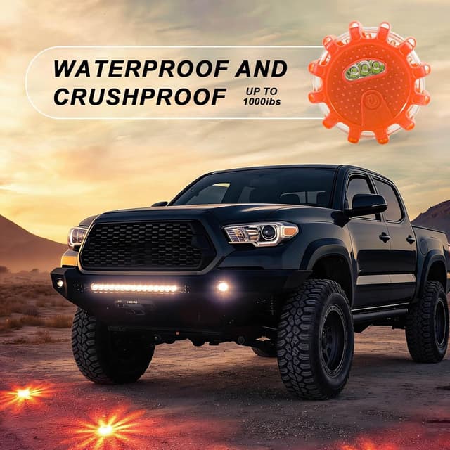 Thumbnail 6 de Kitgo 6 Pack LED Road Flares Emergency Light Kit 🚨