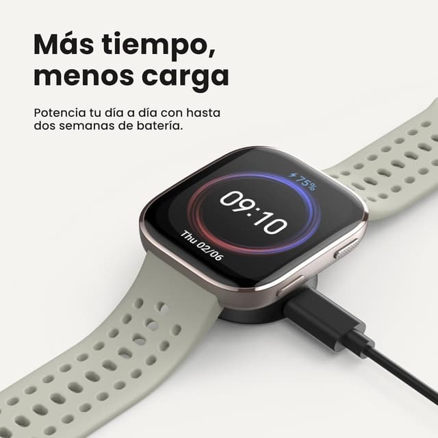 Detalle 2 de Amazfit Bip 6 Reloj Inteligente 46 mm 🕒 BaterÃa 14 dÃas, GPS, Rosa