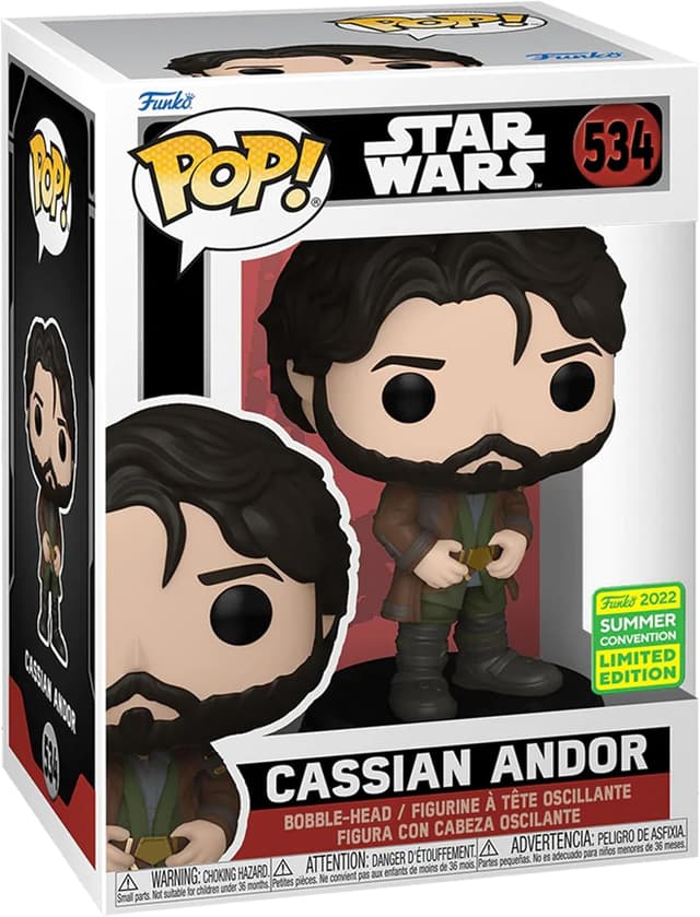 Detalle de Funko Star Wars: Andor – Cassian Andor Pop! Vinyl Figure (2022 Summer Convention Exclusive)