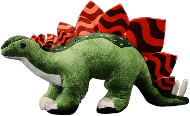 Detalle de Tiny Heart Stegosaurus stuffed dinosaur plush toy (green) – 16 inch cuddly companion