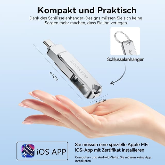 Thumbnail 6 de LESOGE USB C Stick 256 GB 💾