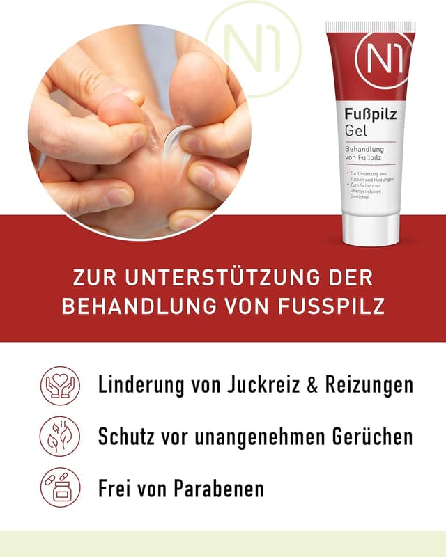 Detalle de N1 Fußpilz Gel 5x30 ml gegen Fußpilz