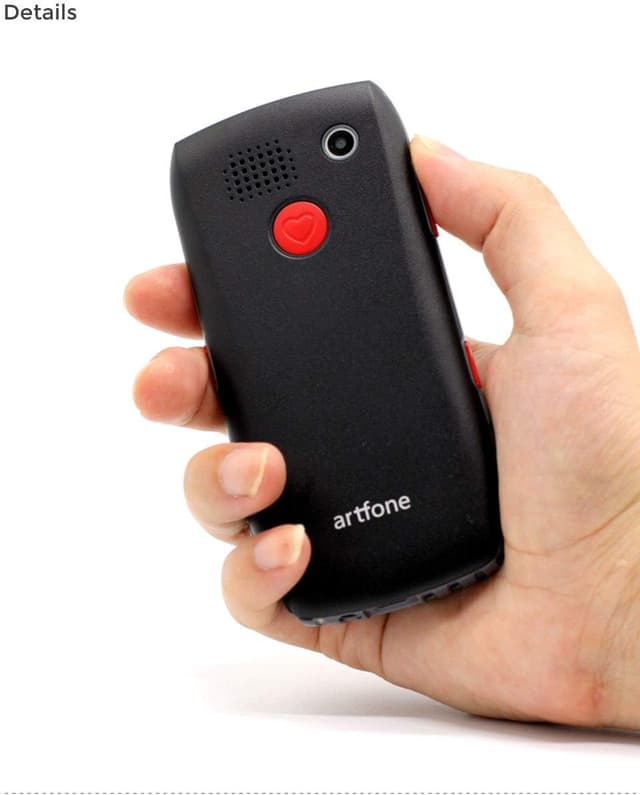 Thumbnail 6 de artfone C1 Black 2G GSM Senior Mobile Phone with Big Buttons, SOS and 1800mAh Battery