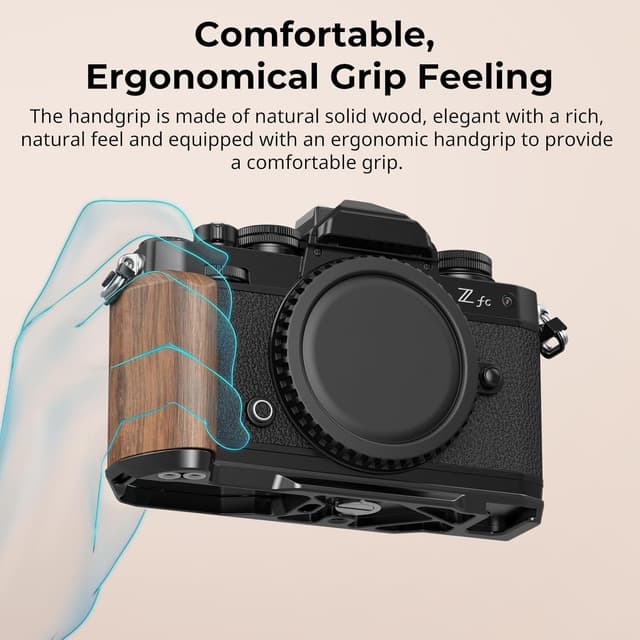Thumbnail 4 de SMALLRIG Z fc Holzhandgriff L‑Griff für Nikon Z fc