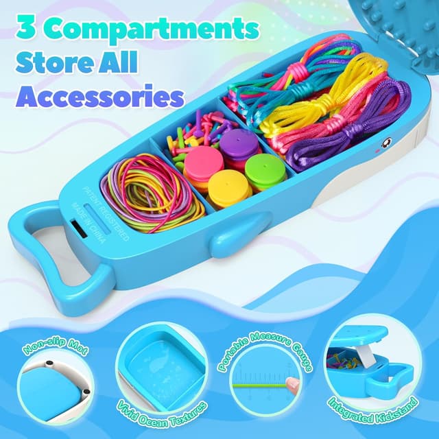 Thumbnail 1 de Whale Bracelet Making Kit for Girls 16 Pieces