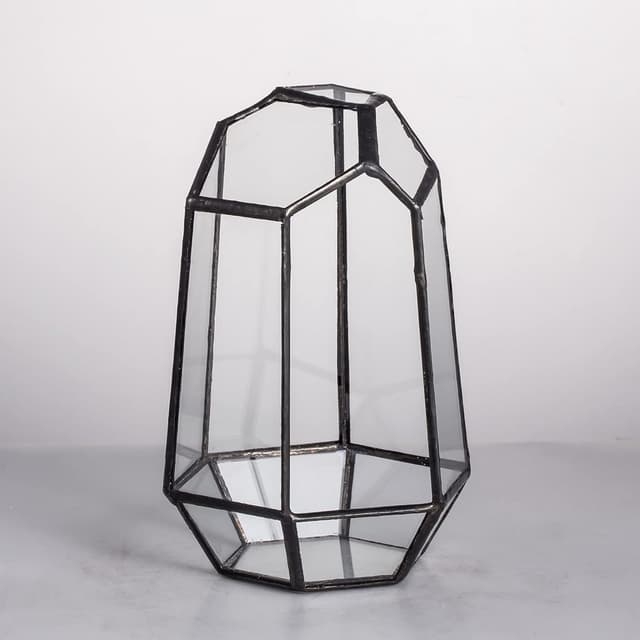 Thumbnail 5 de NCYP Geometric Opened Glass Terrarium for Succulents 10.5x9x15 cm
