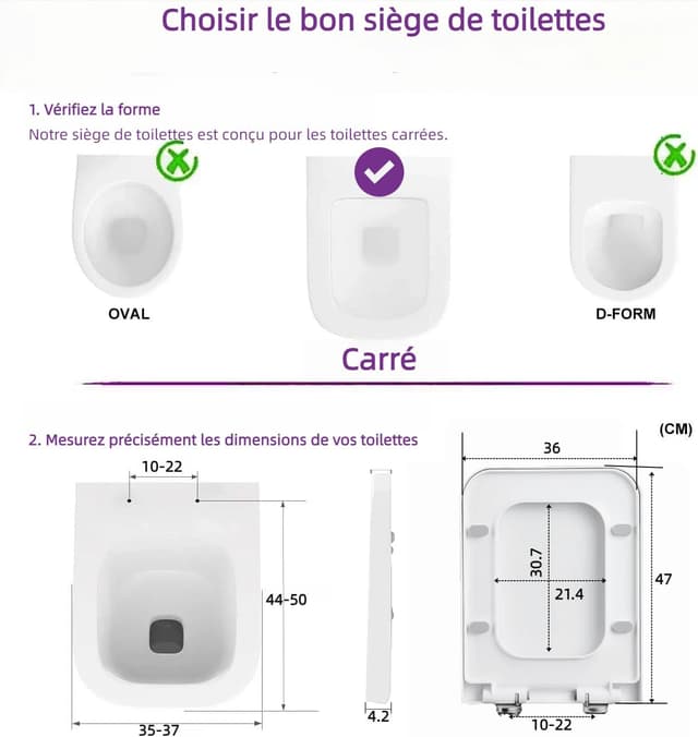 Detalle de Lunette WC Solng 150 kg, fermeture douce