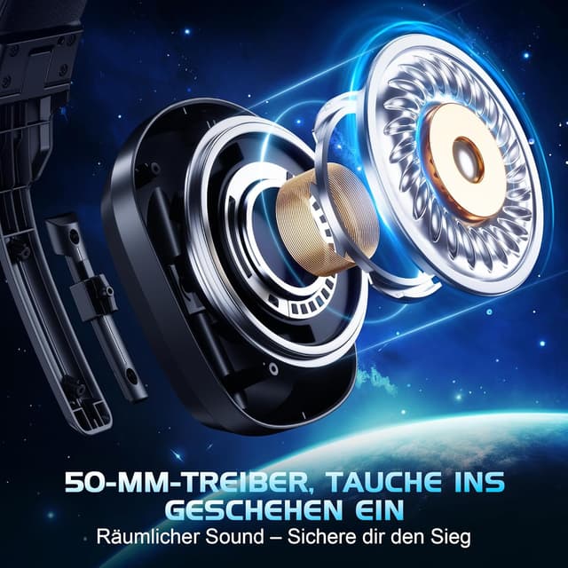 Thumbnail 2 de Vakedy HW11 Gaming Headset 50 mm