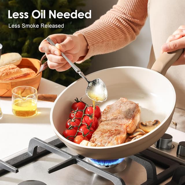 Thumbnail 5 de SENSARTE Ceramic Nonstick Cookware Set 17pc