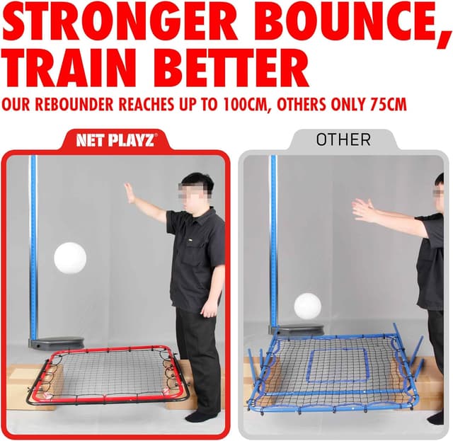 Detalle de TGU Soccer Rebounder Rebound Net (Kick-Back) — Quick-Fold Football Training Net for Kids & All Ages