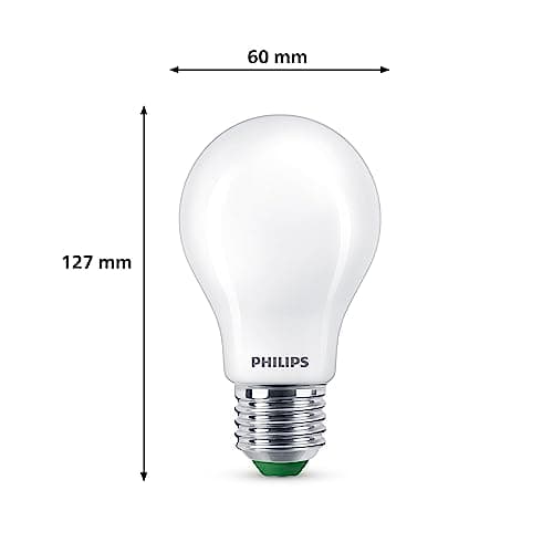 Detalle 2 de Philips Lighting bombilla LED Ultraeficiente 4 W (E27 A60) luz cálida 2700K, pack 2