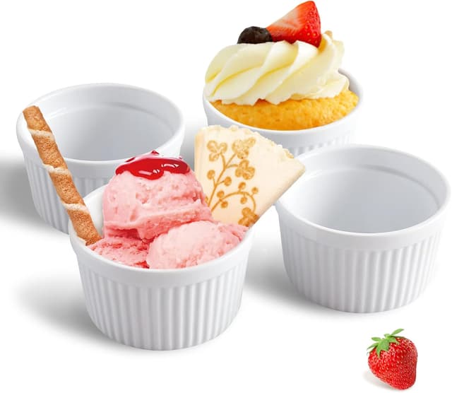 Imagen de Cinf White 14 oz Souffle Dishes en OfertitasTOP