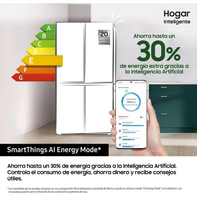 Thumbnail 3 de Samsung RF59C70TES9 frigorífico americano 649 L