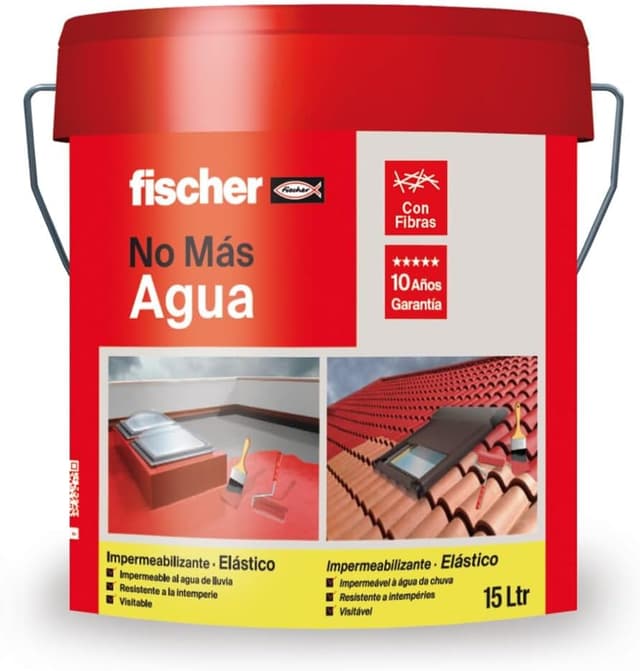 Detalle de fischer Pintura Impermeabilizante con Fibras 15L