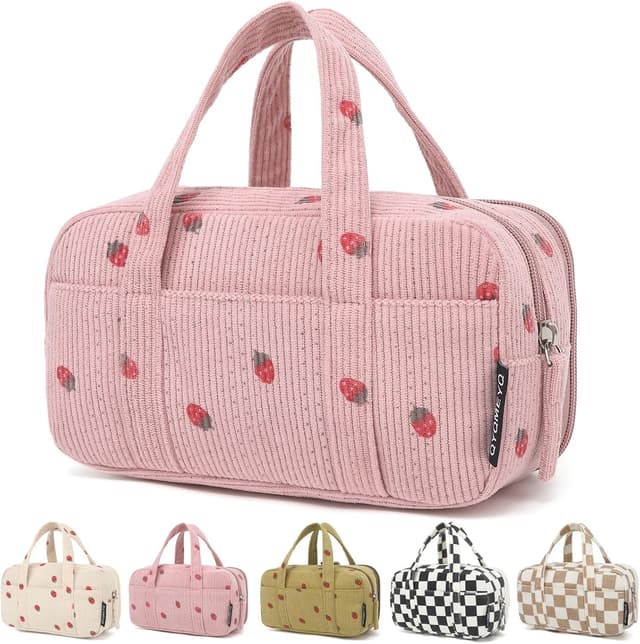 Detalle de QYQMEYQ Large Pencil Case Pouch with 5 Compartments ๐