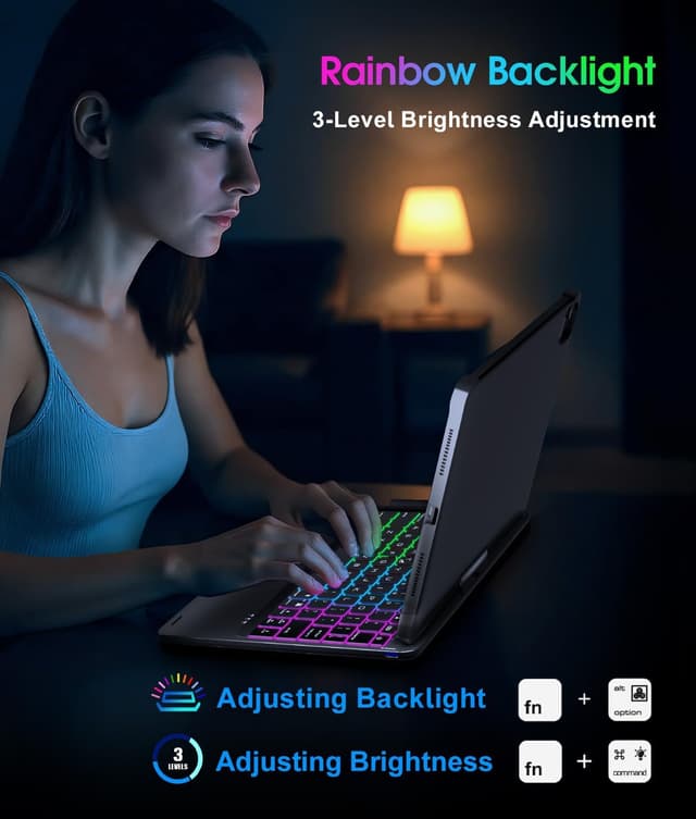 Thumbnail 6 de Baisla iPad Case with Keyboard 500mAh 🔑