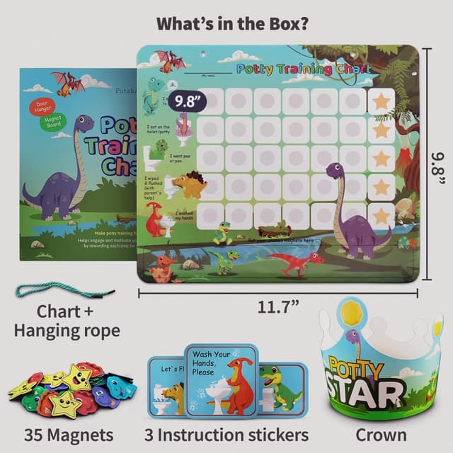 Detalle de Potty Training Chart with 35 Stickers