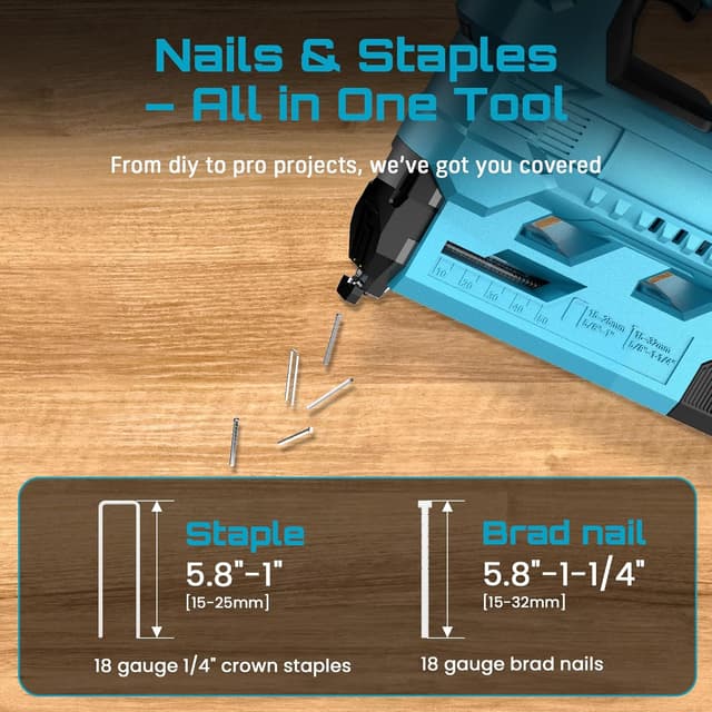 Thumbnail 6 de SEESII J-133 Pistola de clavos 2 en 1 2.0Ah