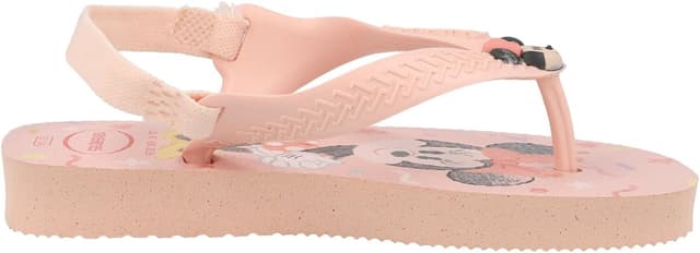 Detalle de Havaianas Disney Classics II Rose – Tongues bébé, semelle en caoutchouc (21 EU)