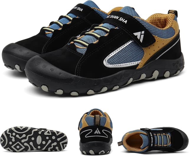 Thumbnail 6 de Mishansha baskets enfant respirantes low top, fermées par scratch (tailles EU 24 à 38)