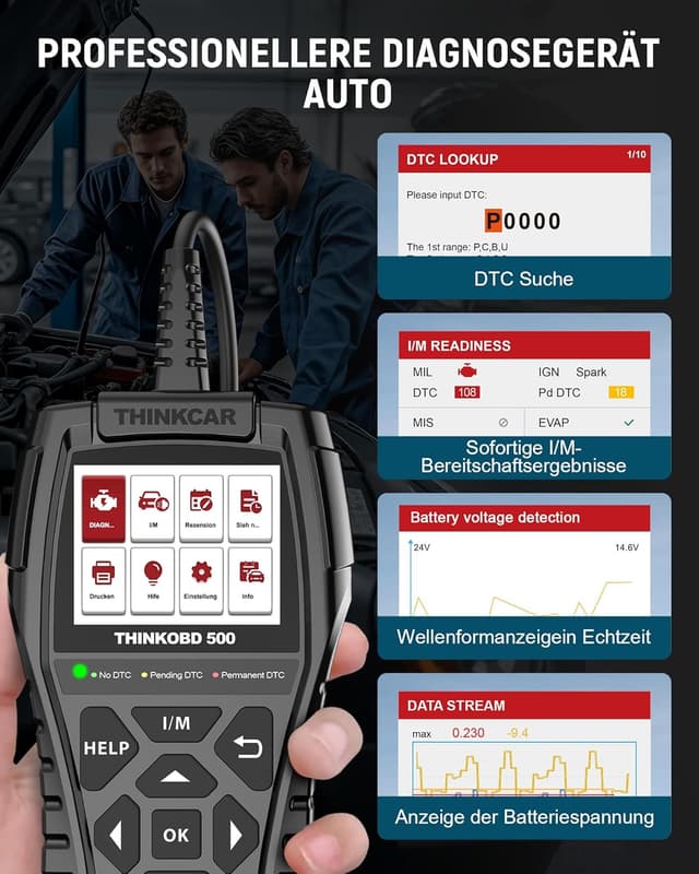 Thumbnail 6 de ThinkOBD500 OBD2 Diagnosegerät 2,8" LCD