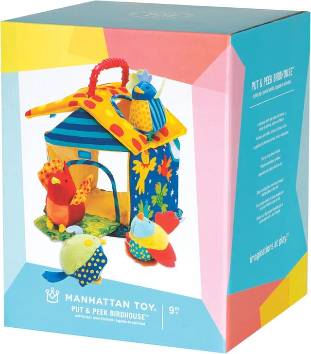 Thumbnail 6 de Manhattan Toy Put and Peek Birdhouse 7.5" soft toy