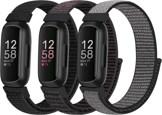 Detalle de Nylon Sport Loop Straps replacement for Fitbit Inspire 3/2, Inspire HR/Inspire and Ace 2/Ace 3