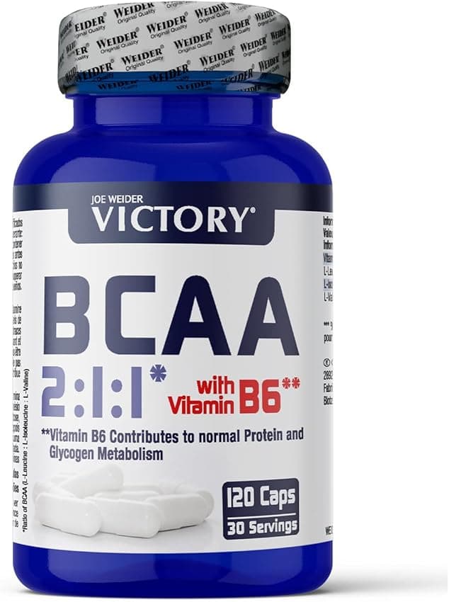 Detalle de JOE WEIDER VICTORY BCAA 2:1:1 - 120 Cápsulas 💪