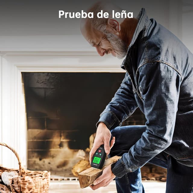 Detalle 2 de Medidor de Humedad ERICKHILL para Madera y Construcción 🪵