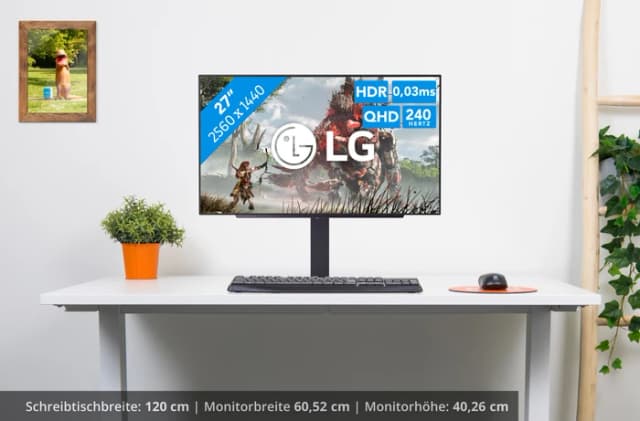 Thumbnail 19 de LG UltraGear OLED 27GX704A-B Quad HD 27 Zoll Gaming-Monitor