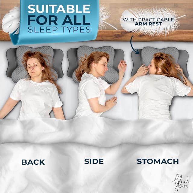 Thumbnail 2 de Glückstoff Orthopedic Neck Pillow for All Sleep Types