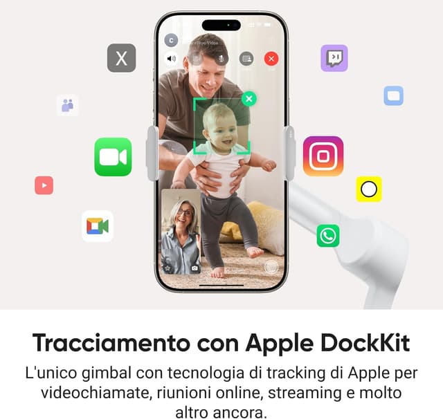 Detalle 2 de Insta360 Flow 2 Pro Pack, gimbal per smartphone